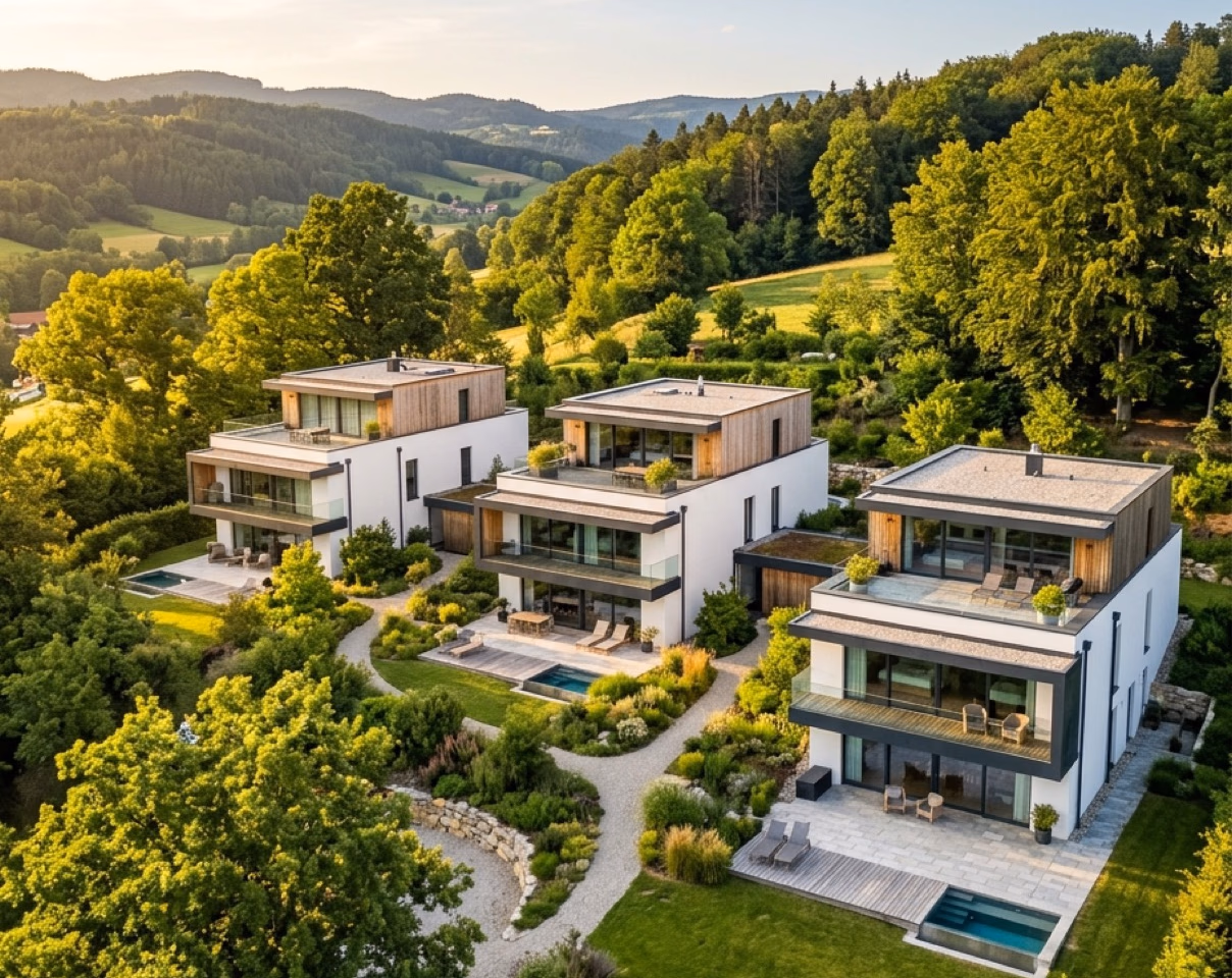 Mehrgeschossiger Wohnbau – Villenanlage H, Hinterbrühl
